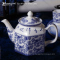 Blauen und weißen Design chinesischen Tee-Set mit Deckel Topf und Tasse